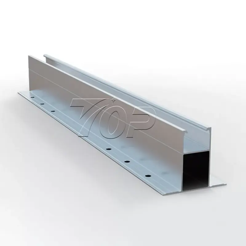 Minirail -system til trapezformet metal tag solenergi